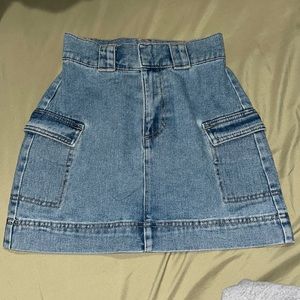 Pacsun Cargo Denim Skirt